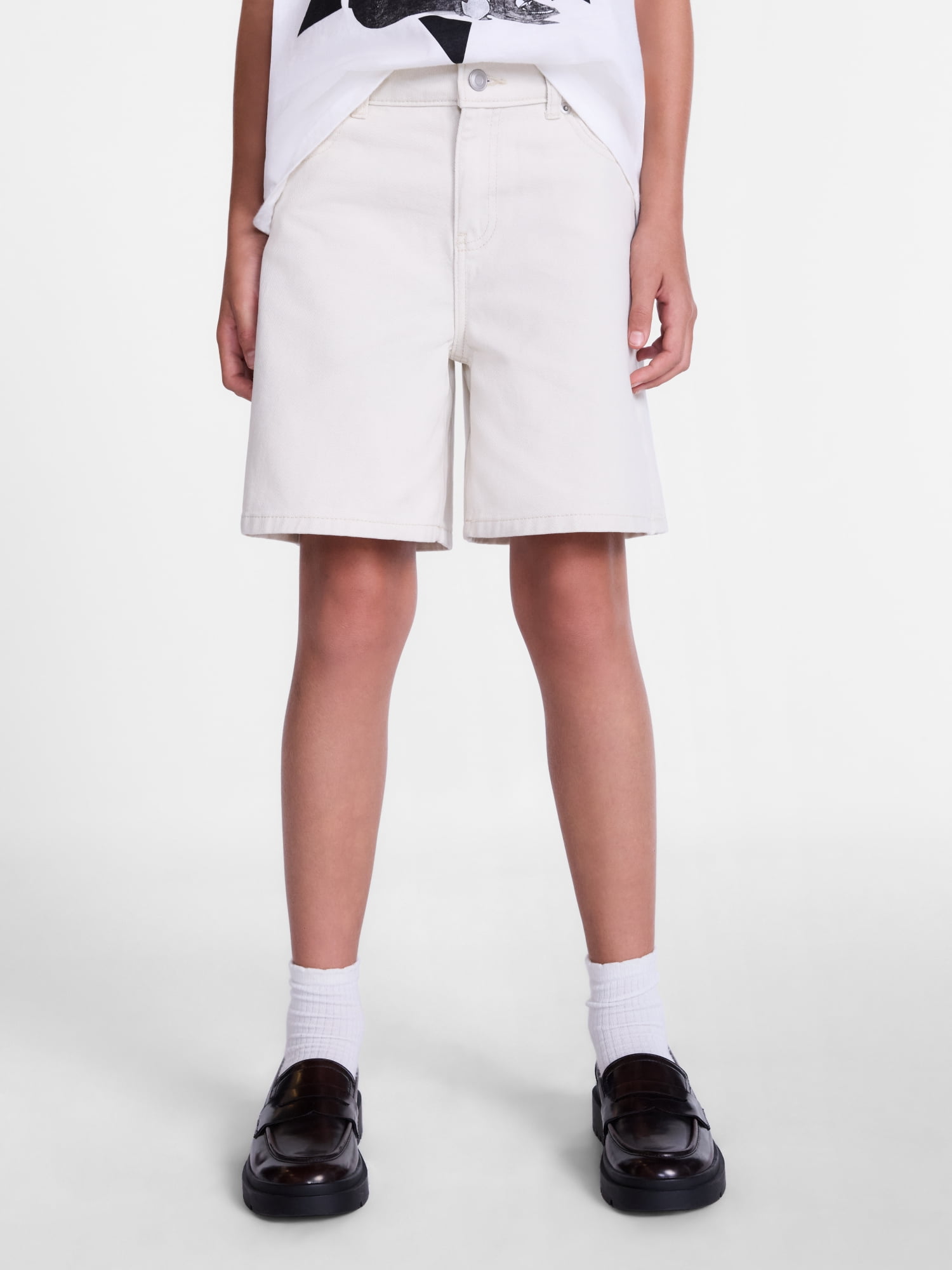 Weekend Academy Girls Baggy Jean Shorts, Sizes 4-18