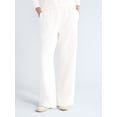 thumbnail image 1 of Free Assembly Women's and Women's Plus Wide Leg Sueded Terry Sweatpants, 30" Inseam, Sizes XS-4X, 1 of 6