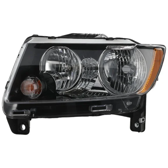 WIDE RANGE PARTS Driver Side Headlight Direct Replacement Compatible With Jeep Compass 2013-2017 Halogen