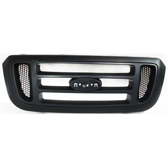 WIDE RANGE PARTS Grille Direct Replacement Compatible With 2004-2005 Ford Ranger Black Plastic