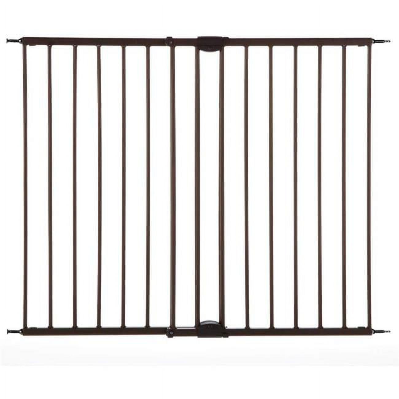 Graphite Metal Freestanding Adjustable Pet Gate, 23" Tall