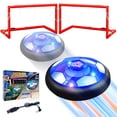 thumbnail image 1 of WIDELAND 2 in 1 Hover Soccer Ball Set, USB Rechargeable Air Power Soccer Kids Toys with LED Lights and Foam Bumper Protection, 2 Goals for Boys and Girls Ages 3+ Indoor/Outdoor Games, 1 of 8