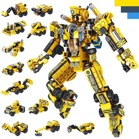 WIDELAND 25-in-1 Transforming Robot Building Blocks Set Compatible with Lego,STEM Science Educational Construction Set, Ideal Birthday Gift for boys 6-14