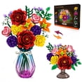 thumbnail image 1 of WIDELAND Flower Bouquet Building Set 933PCs, DIY Botanical Kit with Hydrangea, Brodiaea, Rose, Baby's Breath, Home Office Decor for Adults, Gift Ideas Valentine Birthday Mother's Day (No Vase), 1 of 6