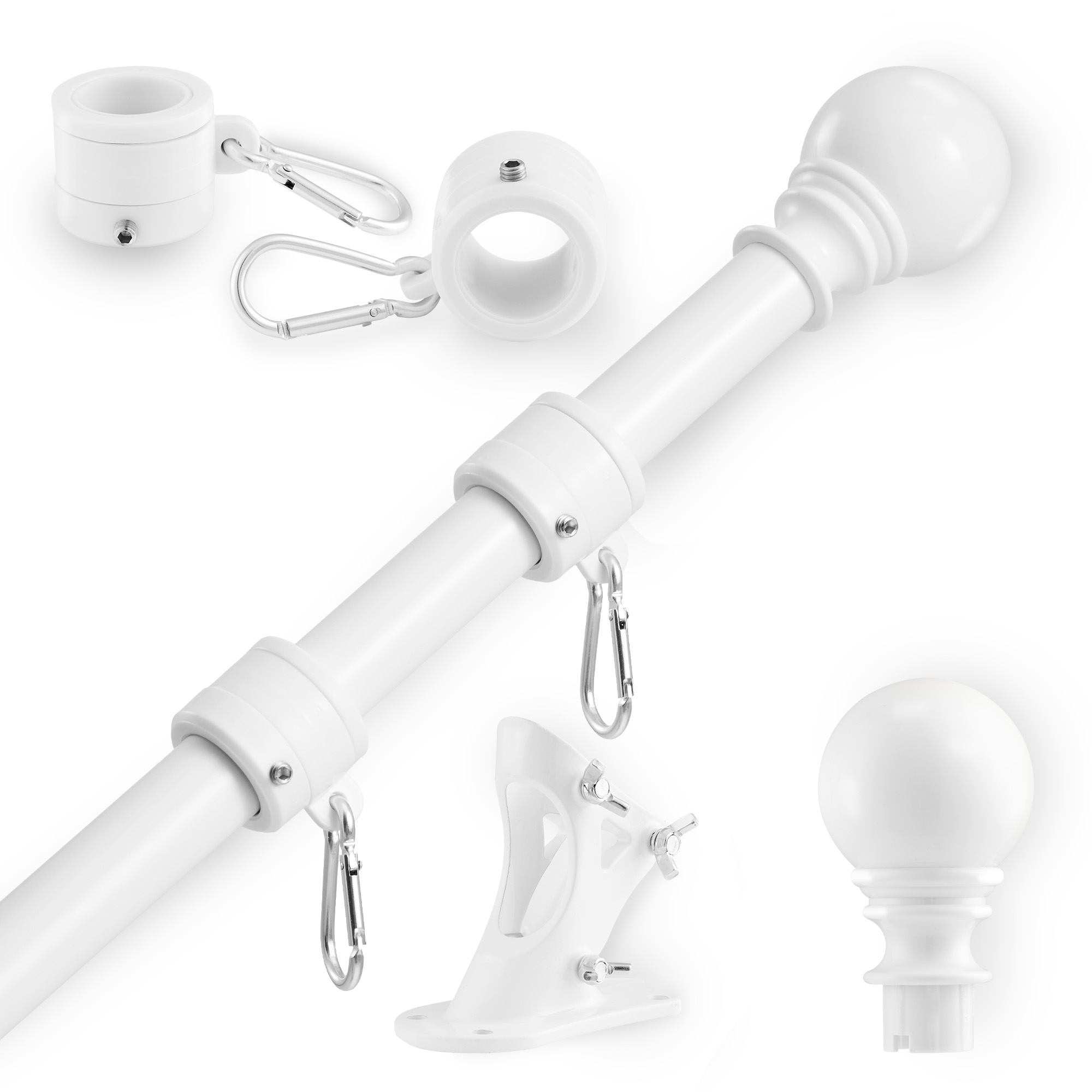 Flag Kits for outside Flag Pole Kits for outside Wall Flag Mount with Pole Portable Flag Pole