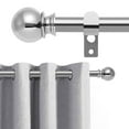 thumbnail image 1 of WIDYANA Silver Curtain Rods for Window 30 to 48 inches Adjustable 1 inch Diameter with Brackets, 1 of 7