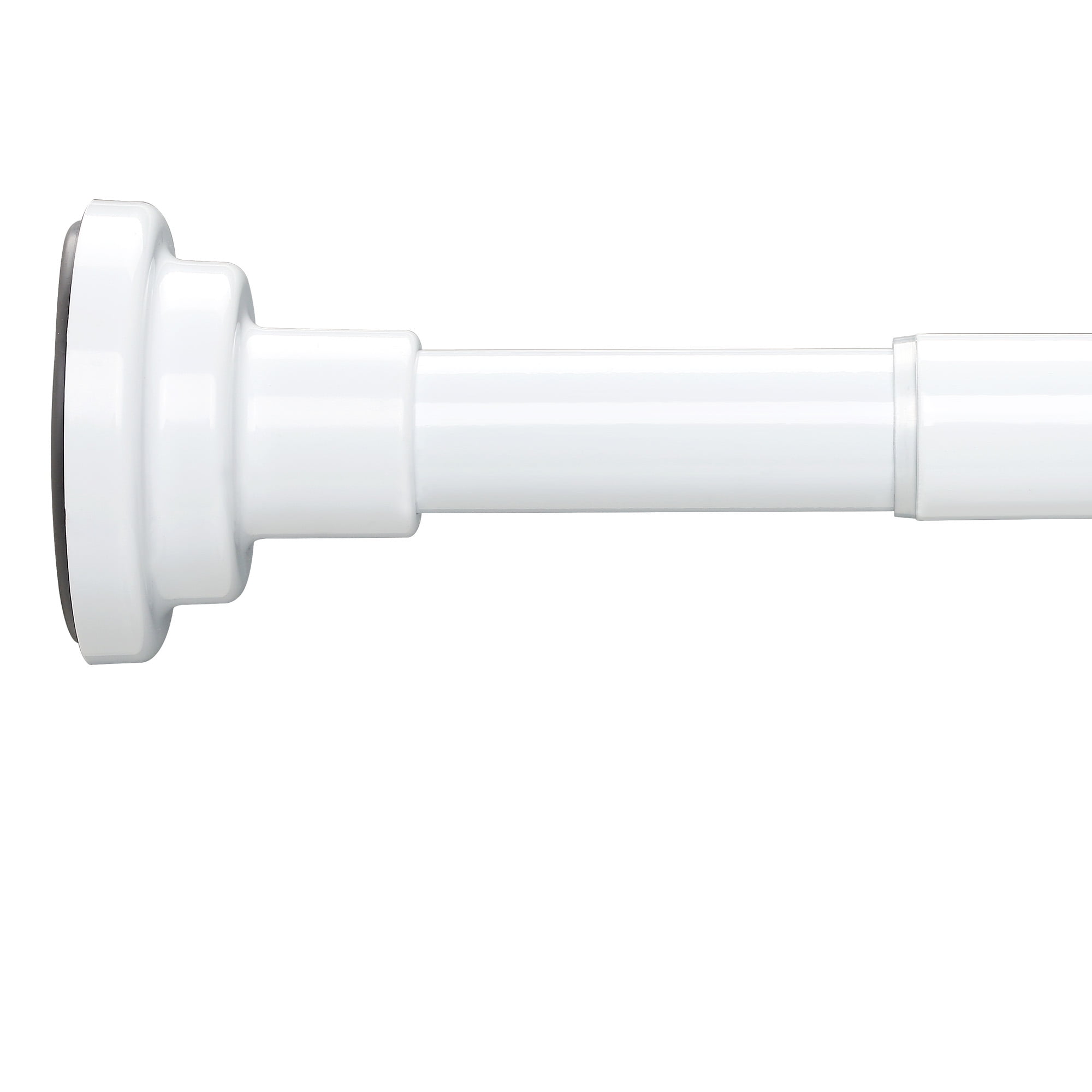 WIDYANA Swivel Shower Curtain Rod 3150 inches Adjustable White Spring