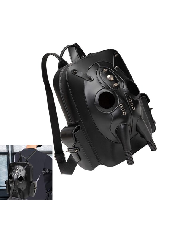 Unisex Alien Themed 3D Xenomorph Backpack Punk Styles PU1eatherPractical Daily Commute Bag Spacious Interior