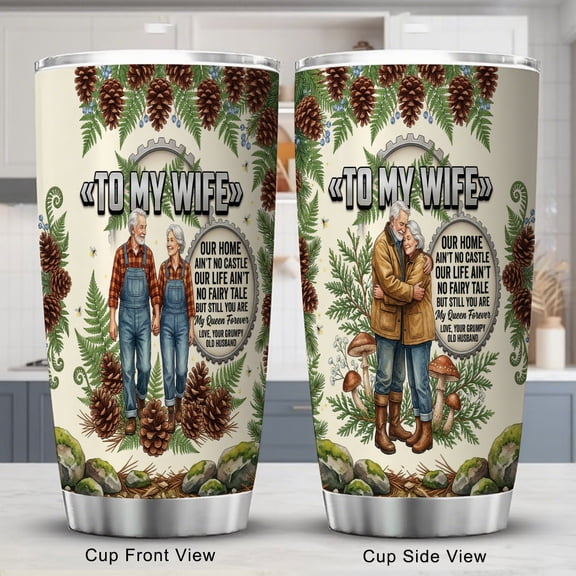 WIFE Tumbler 20oz Drinkware, Durable Design for Clean-Tasting Experience