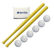 WIFFLE Ball 6 Baseballs Official Size 6 Pack Ball 32 Bats 2 Pack Bundle Set