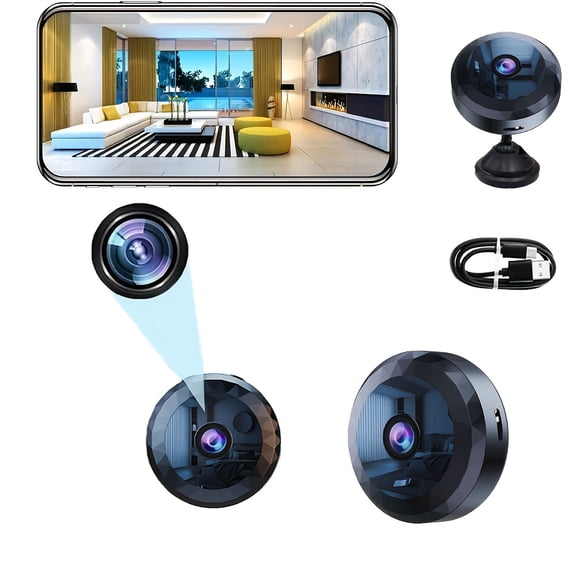 WIFI Camera, 2.4G Camera Portable Nanny Cam Tiny Camera with Night Vision and Motion Detection Home Security Cameras for Indoor Pet
