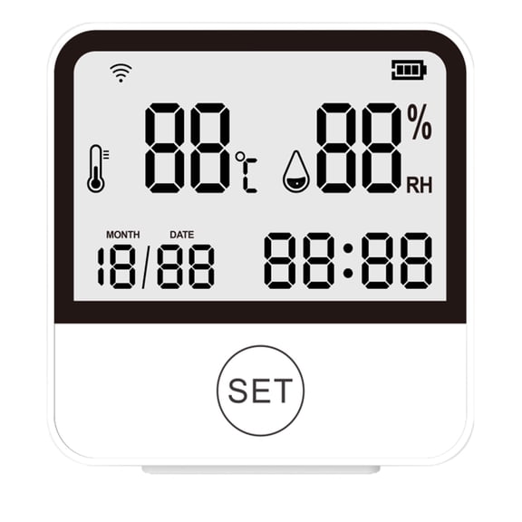 WIFI Digital LCD Indoor Convenient Temperature Sensor Humidity Meter Thermometer Hygrometer Gauge ,Fast Response
