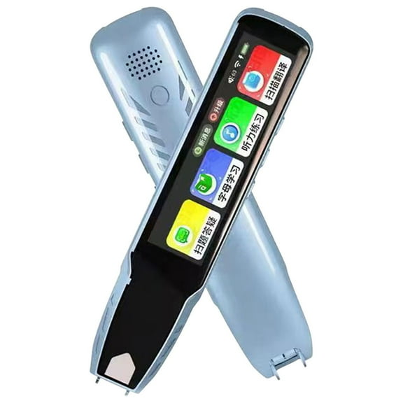WIFI Edition Offline Translation Pen with Electronic Smart Screen, Scanning Translators Pen, Used for Daily Reading and Office Translation Purposes(Blue)