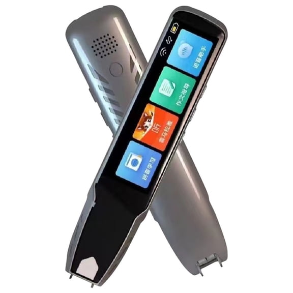 WIFI Edition Offline Translation Pen with Electronic Smart Screen, Scanning Translators Pen, Used for Daily Reading and Office Translation Purposes(Gray)