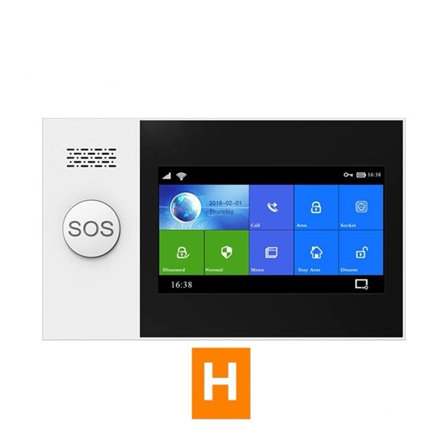 WIFI GSM Security Alarm System For Home Apps Control With Smoke