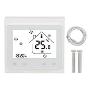 WIFI Home Thermostat LCD Display APP and Voice Control Smart Temperature Controller for Office AC95‑240V White