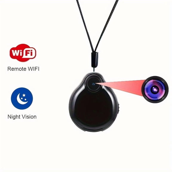 WIFI Wireless Wearable Body Micro Cam, Camera Motion Sensor Video Voice Recorder Home Security Camcorders, Wifi Webcam Micro Camera Built in Battery