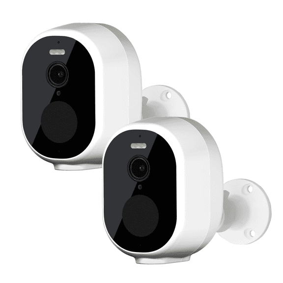 WIFI6 5G/2.4G Wireless Security Cameras System 2PACK Battery Powered Home Security with AI Motion Detection, Color Night Vision, Spotlight, Siren, Waterproof, SD/Cloud Storage Indoor Outdoor