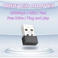 thumbnail image 1 of WIFI6 Mini WiFi Dongle 286.8Mbps 2.4GHz Wireless External Receiver for PC Laptop(2pcs), 1 of 7