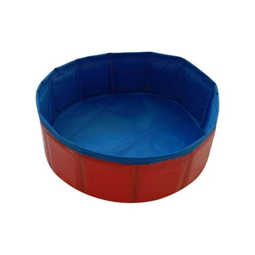 WIFKLSIIPG Collapsible Pet Dog Bath Pool Kiddie Pool Hard Foldable Bathing Tub Outdoor Pools for Dogs Cat Kid(Red)