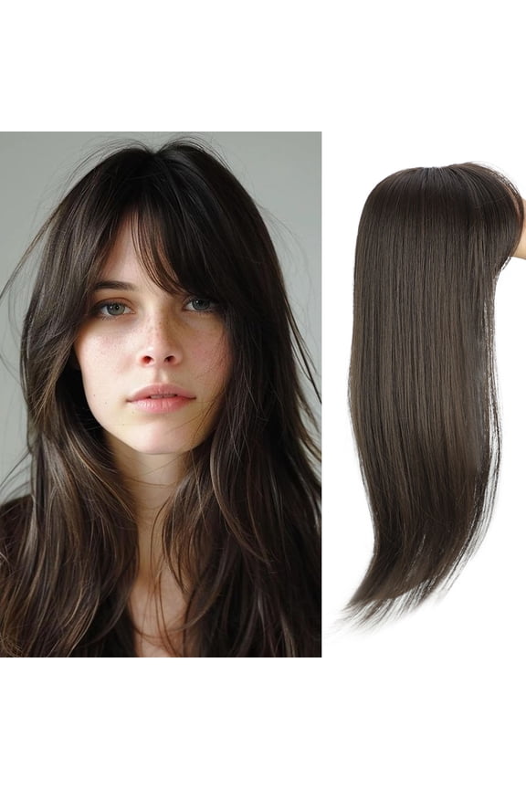 Hair Toppers for Women 360 3D Topper with Hair Clip with Thinning Hair 18 inch Toppers Hair Pieces for Women