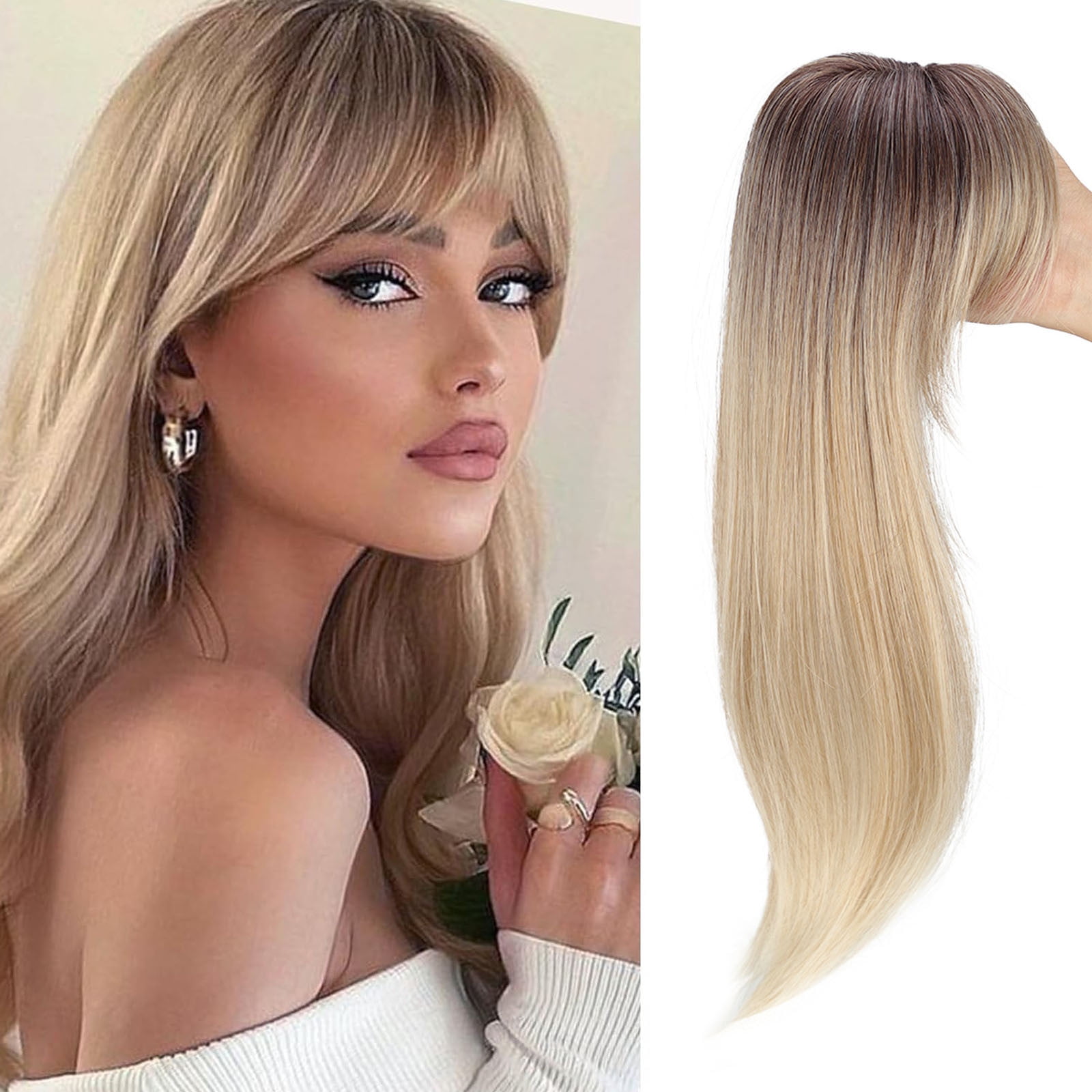 WIFKLSIIPG Hair Toppers for Women 360 3D Topper with Hair Clip with ...