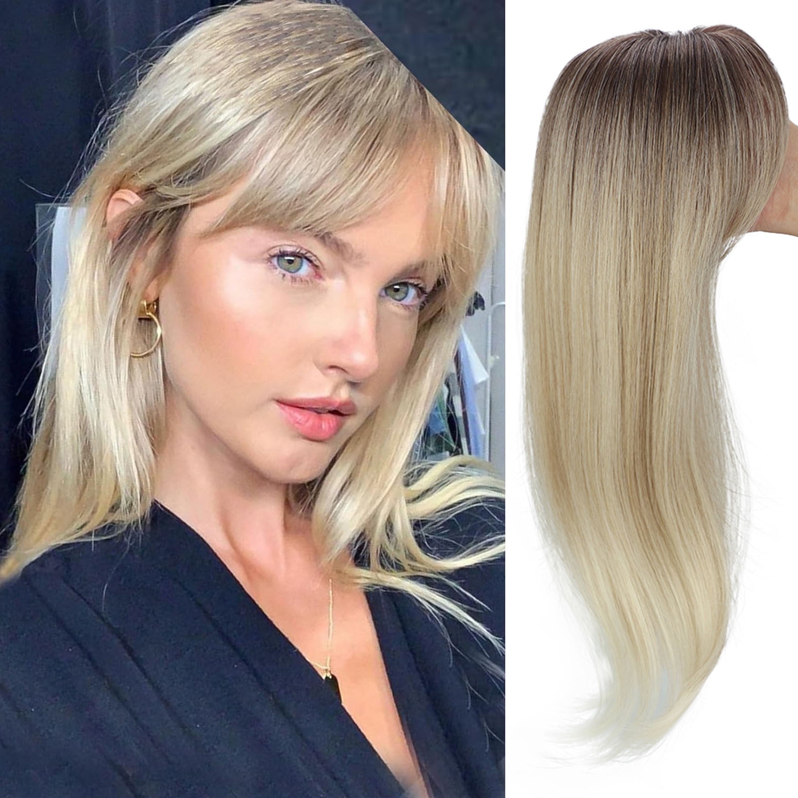 WIFKLSIIPG Hair Toppers for Women 360 3D Topper with Hair Clip with ...