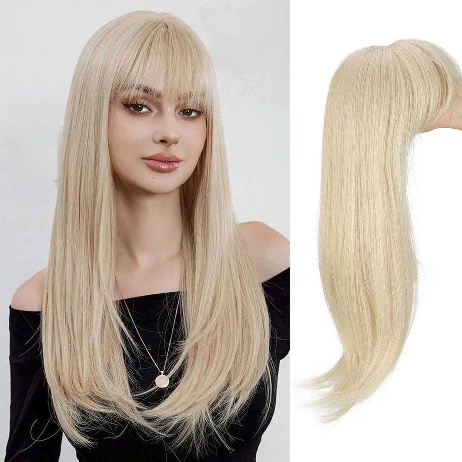 WIFKLSIIPG Hair Toppers for Women 360 3D Topper with Hair Clip with ...