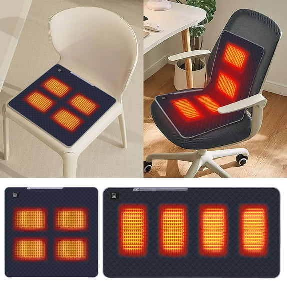WIFKLSIIPG Intelligent Heated Seat Cushion 5v Heated Bleacher Seat Heated Camping Chairs for Adults Heated Chairs Outdoor Sports M Ulti Scenario Applicable Three Speeds Can Be Adjusted(Navy)