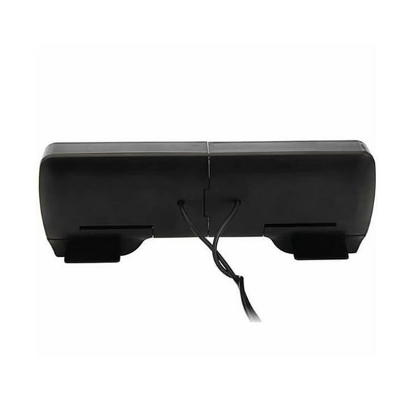 WIFKLSIIPG Laptop Speakers Clip on External USB Powered Small Mini Wired Portable Stereo Multimedia Sound Bar Computer Soundbar for Desktop PC Notebook Tablets TV(Black)