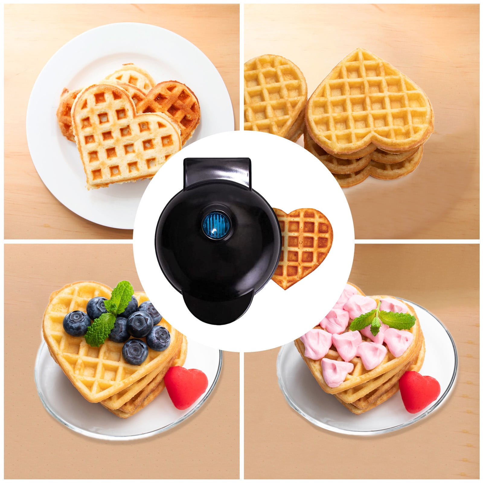 WIFKLSIIPG Mini Cake Maker Portable Mini Cake Maker Quick Breakfast Electric Baking Pan for Home Use