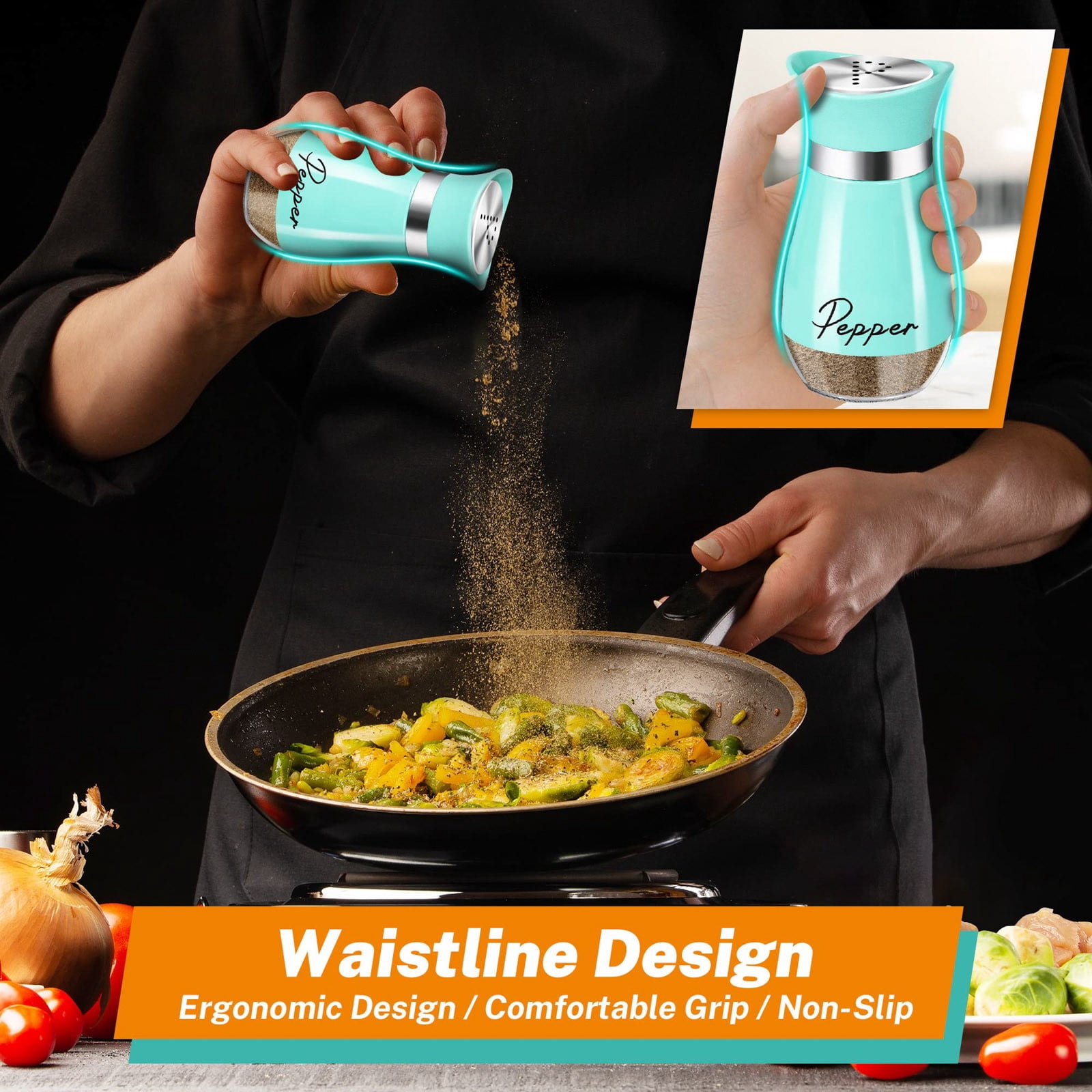 WIFKLSIIPG Pepper Shaker Set Kitchen Decor and Accessories Farmhouse ...
