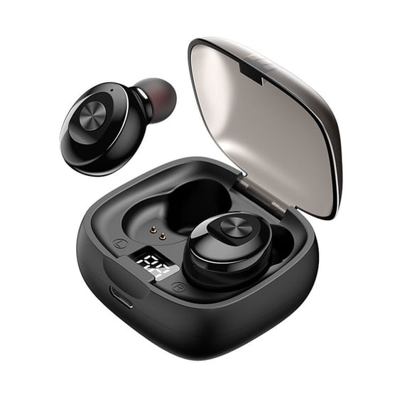 WIFKLSIIPG XG-8 Bluetooth Earphones LED Digital TWS Touching Earbud Stereo Waterproof(Black)