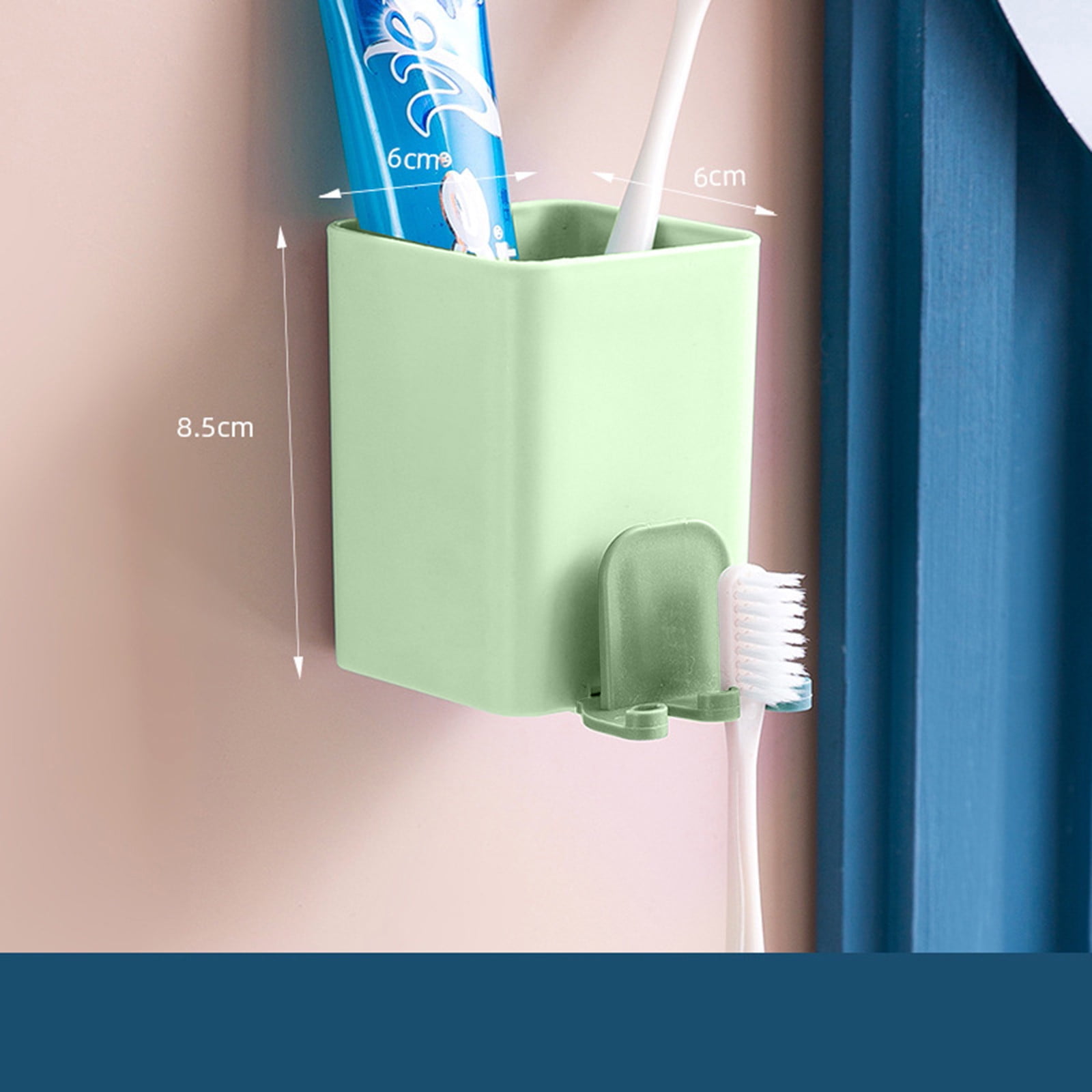 WIFKLSIIPG for Bathroom Organizer Hanger Stick Toothpaste Hanger Brush ...