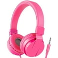 thumbnail image 1 of WIGACH Kids Headphones for Boys Girls - Child Student Headset Wired Plug Toddler Earphones School Teen on Ear for Computer | Laptop | Plane Travel | Game, PINK, 1 of 6