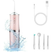 WIGACH Portable Water Flosser, Water Dental Flosser Cordless Teeth Cleaner with 3 Modes - Rechargeable Waterproof Dental Oral Irrigator for Travel, Home & Braces