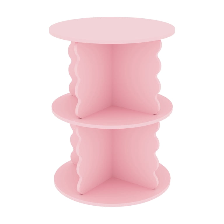 House of Happy Wiggle Rotating Bookshelf, Pink for Kids Classroom
