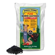 Wiggle Worm 100% Pure Worm Castings Plus Worm Egg Material, 40lbs   Fertilizer and Soil Amendment for Indoor and Outdoor Gardening to Improve Soil Fertility and Aeration - 100% Organic and Odor Free