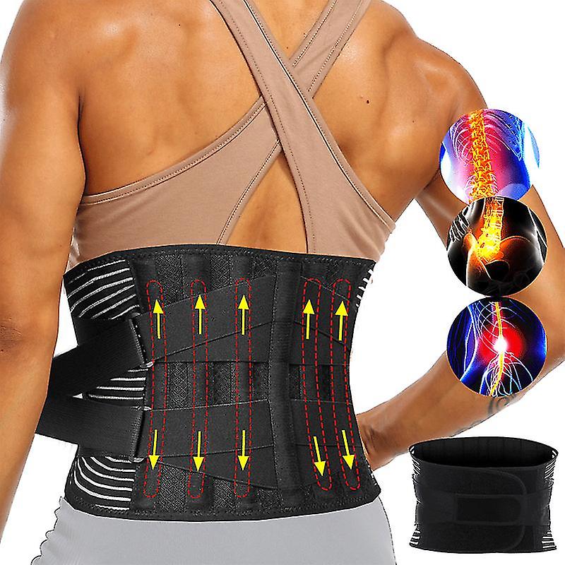 WIHE Adjustable Back Lumbar Support Belt With 6 Bone Waist Orthopedic