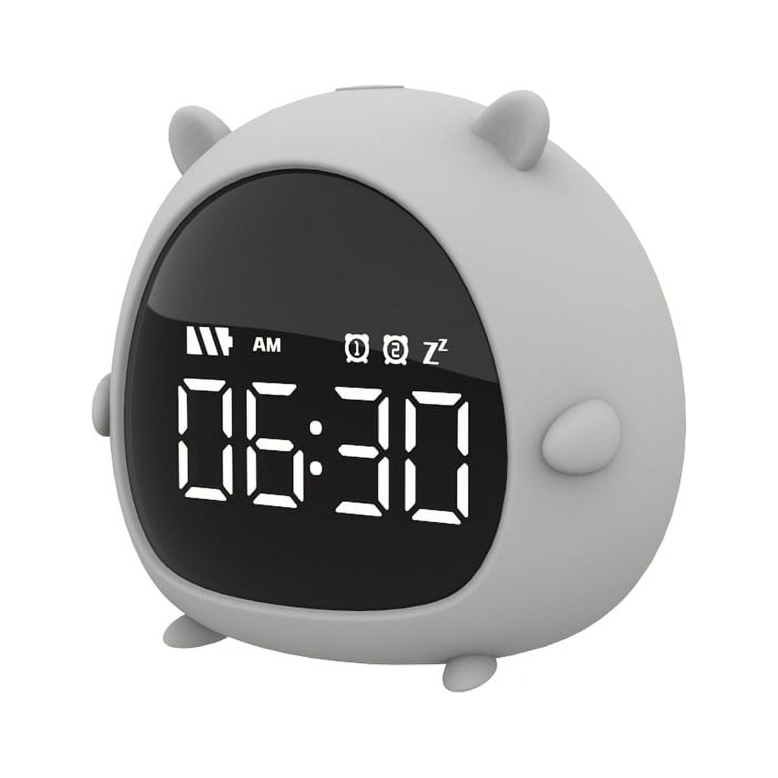 WIHE Digital Kids Alarm Clock, LED Alarm Clock NonTicking, Countdown
