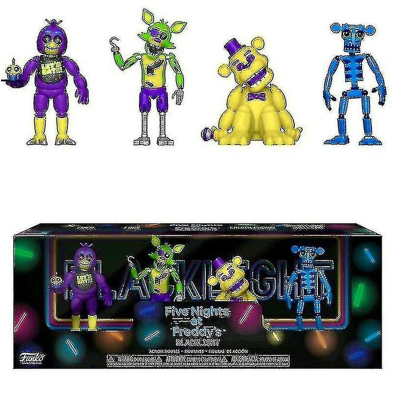 WIHE Fnaf Security Breach Action Figures Movable Joints Bonnie Foxy