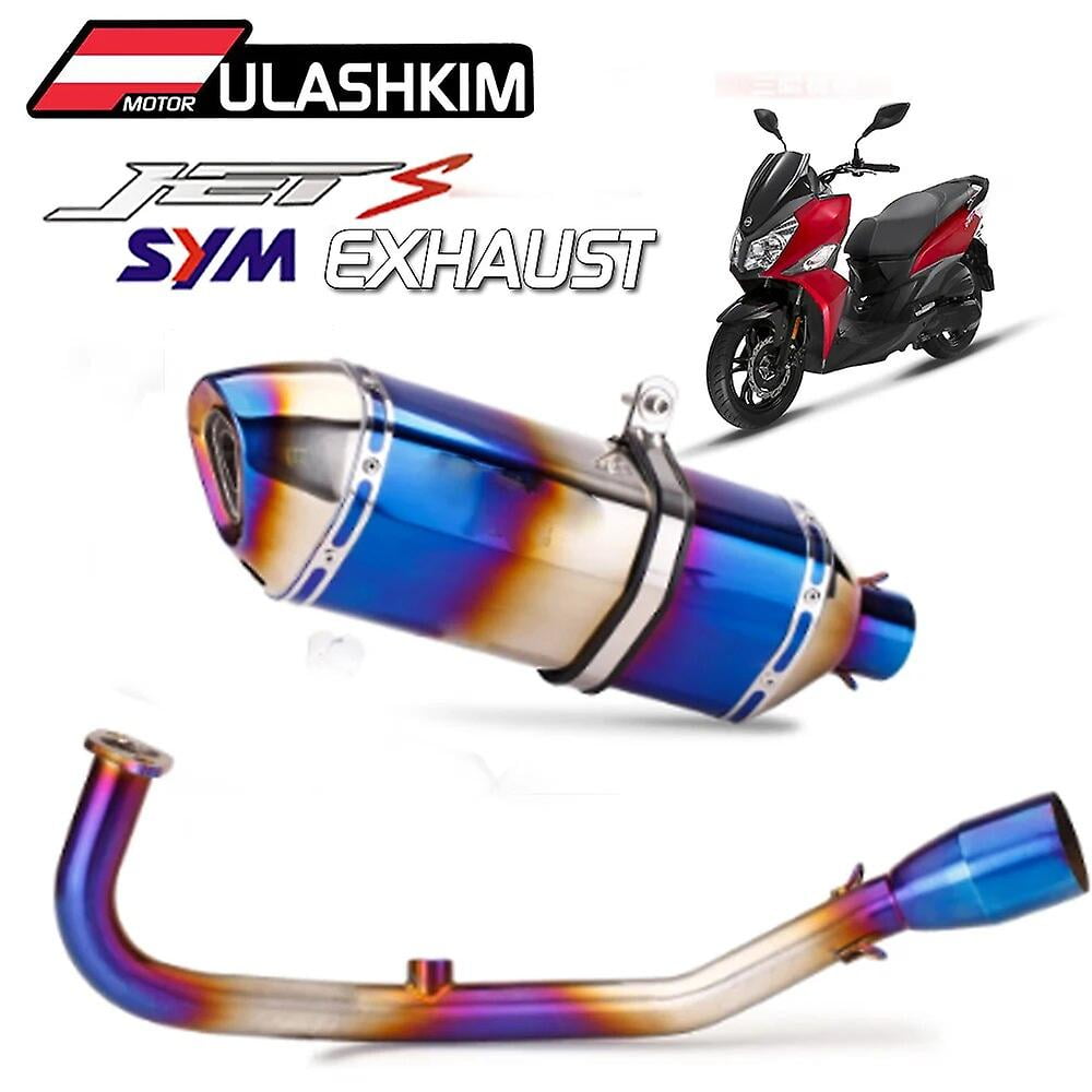 WIHE Full System Motorcycle Exhaust Sym Jets 125 Full Set Modify