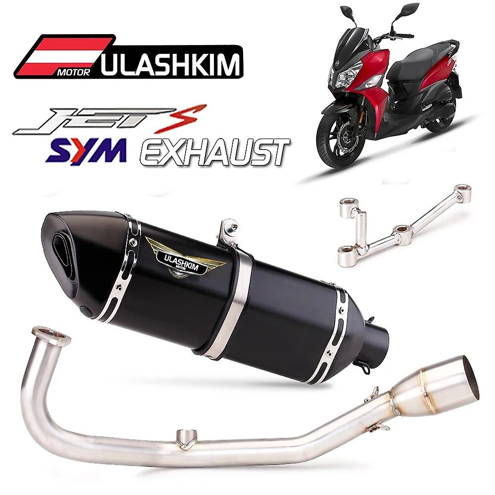 WIHE Full System Motorcycle Exhaust Sym Jets 125 Full Set Modify