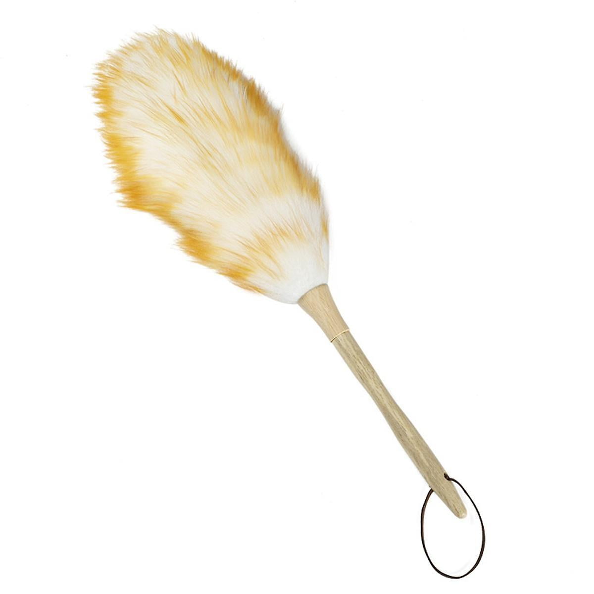 WIHE Lambswool Dusters With Solid Wooden Handle, Flexible Head, Anti ...