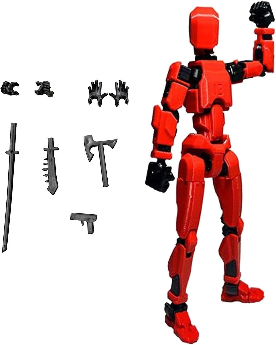 WIHE T13 Action Figure, Titan 13 Action Figure with 4 Types of Weapons ...