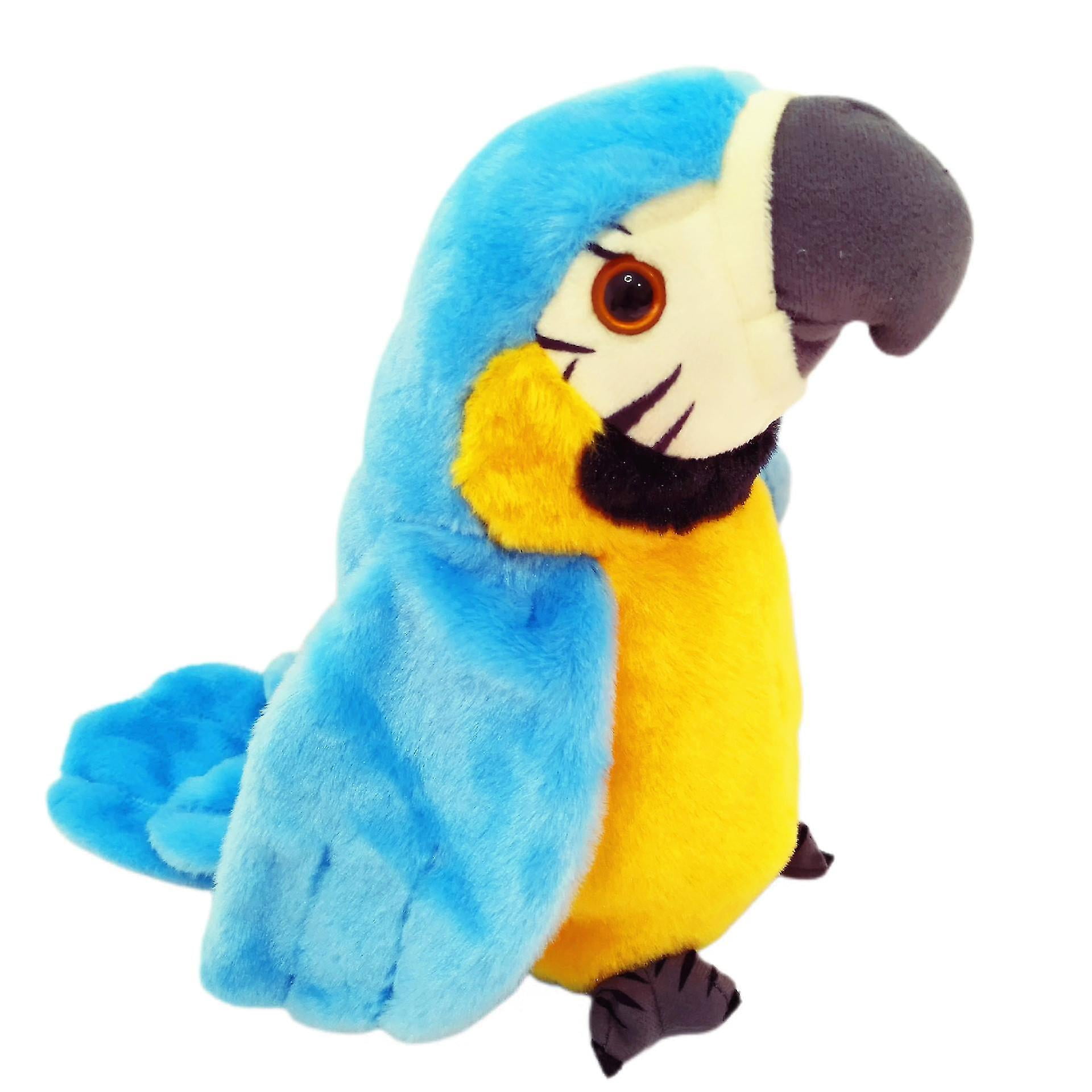 WIHE Talking Parrot Repeats What You Say Plush Animal Toy Electronic