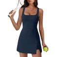 thumbnail image 1 of WIHOLL Summer Dresses For Women Sleeveless Athletic Bodycon Mini Tennis Yoga Workout Graduation Dress With Pockets, 1 of 11