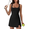 thumbnail image 1 of WIHOLL Summer Dresses For Women Sleeveless Athletic Bodycon Mini Tennis Yoga Workout Graduation Dress With Pockets, 1 of 11