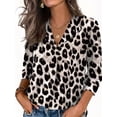 thumbnail image 1 of WIHOLL Tops for Women 3/4 Length Sleeve V Neck Lightweight Business Casual Blouses Spring Summer Work Outfits, 1 of 11