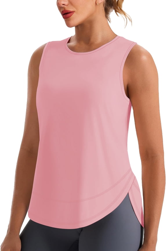 Womens Workout Tank Tops Lightweight Sleeveless Shirts for Women Loose Fit Tops for Athletic Running Tennis Yoga
